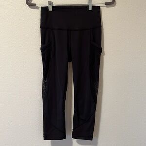 Lululemon Fast As Light Crop Size 4 Black